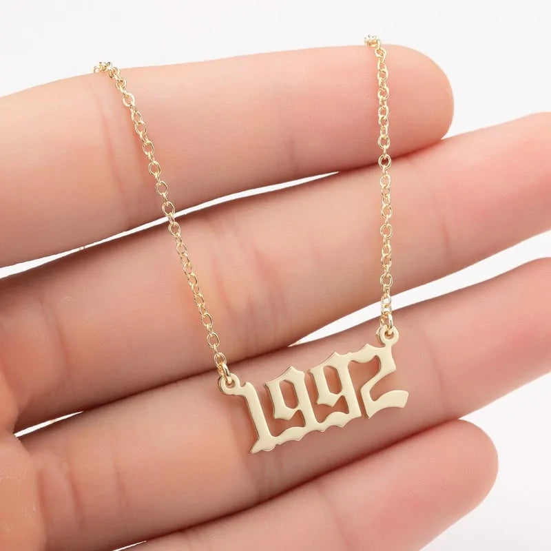 Women's Birth Year Necklace