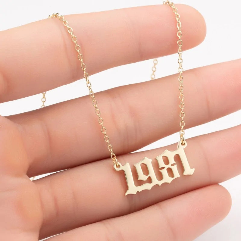 Women's Birth Year Necklace