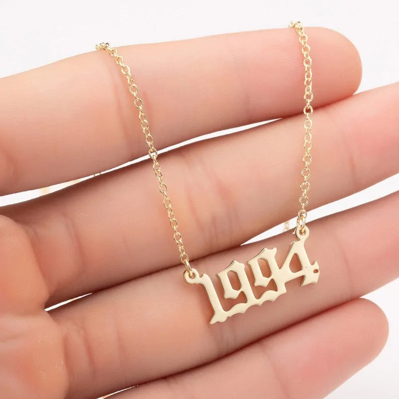 Women's Birth Year Necklace